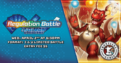 Digimon Regulation Battle! | Wednesday, April 2 at 6:30PM